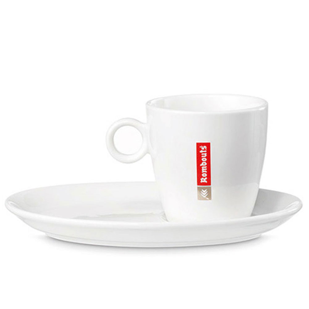  Rombouts 6oz Cups & Saucers