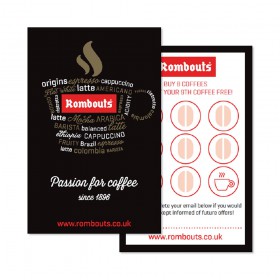 Rombouts 'Coffee Words' Loyalty Cards